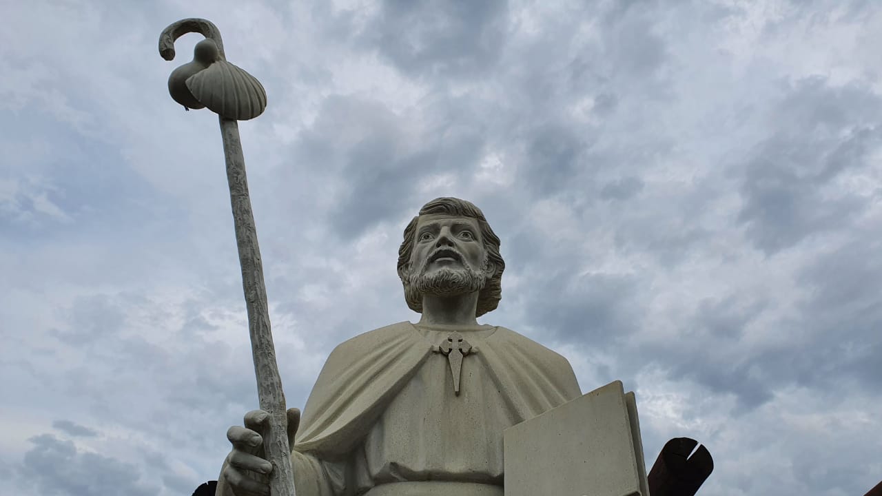 Featured image for “No Santuário de Içara não deixe de  ver a estátua do “Apóstolo Tiago””